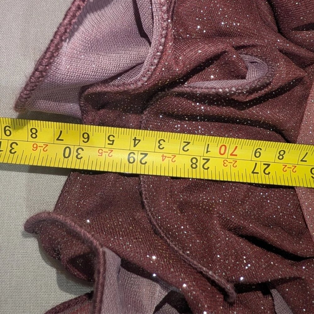 Speechless Girls Glitter Mesh Ruffle Hem Party Dress Size 10 - Picture 8 of 9